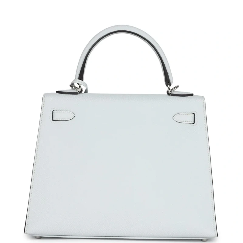 Hermès KELLY SELLIER 25 EPSOM GRIS PLATINE ELECTRUM HARDWARE K25EGP 2