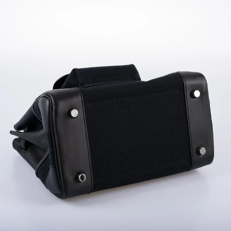 Hermès BIRKIN CARGO 25 BLACK TOILE GOELAND / SWIFT PHW B25Cargo 5