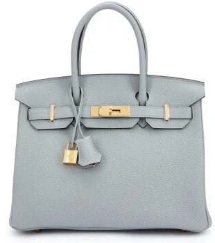Hermès BIRKIN 30 VEAU TOGO BLEU GLACIER GHW B30TBG 1