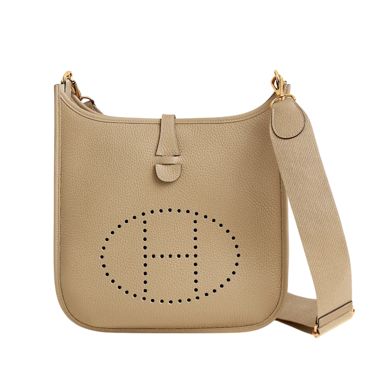 Hermès Evelyne III PM Beige Marfa Clemence Gold Hardware
