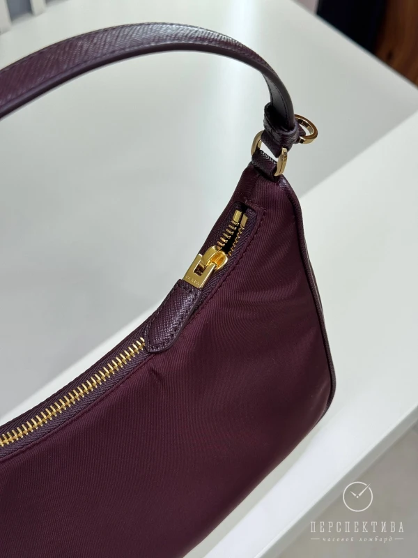 PRADA Re-Edition 2005 Re-Nylon and Saffiano mini bag Burgundy 1N204X_R064_F0GCM 4