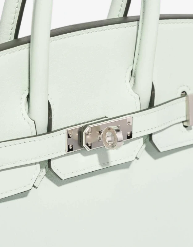 Hermès BIRKIN 25 VEAU SWIFT VERT PEPPERMINT PHW B25SVF 6