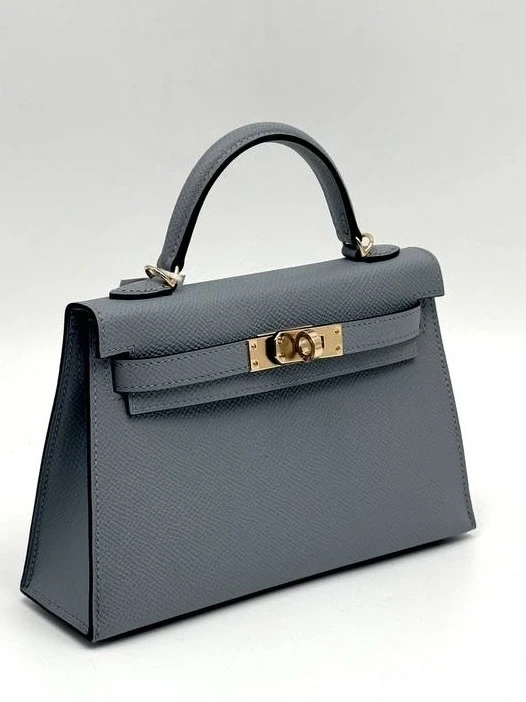 Hermès KELLY MINI 20 VEAU EPSOM GRIS PANTIN PBHW K20EGP 3