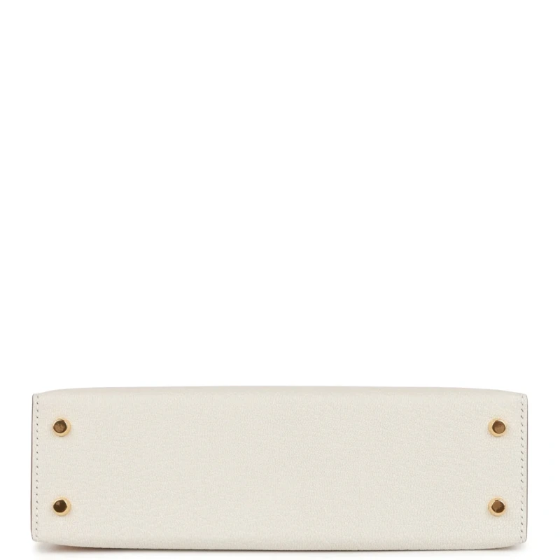 Hermès KELLY 20 MINI CHEVRE MUSHROOM GHW K20CM 5