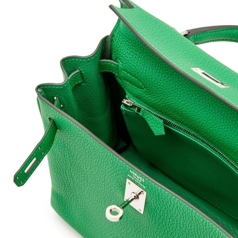 Hermès KELLY 25 VEAU TOGO BAMBOO PHW K25TBDP 4