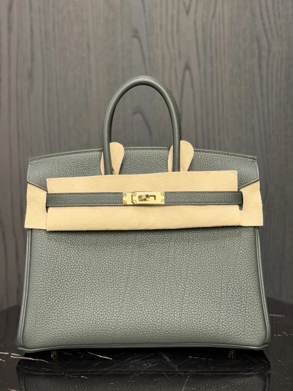 Hermès BIRKIN 25 VEAU TOGO VERT MANGROVE PBHW B25TVM 9