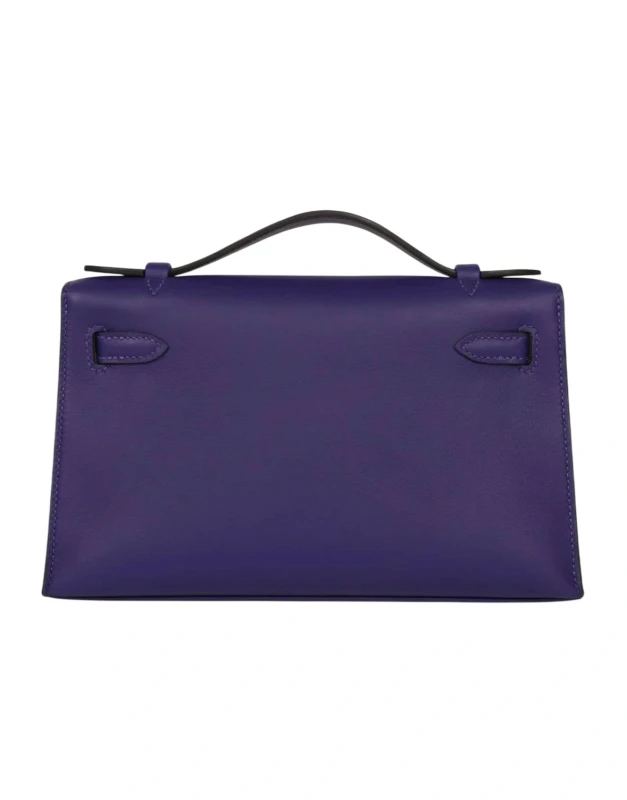 Hermès Pochette Kelly Veau Swift X3 PURPLE H049417CK 4