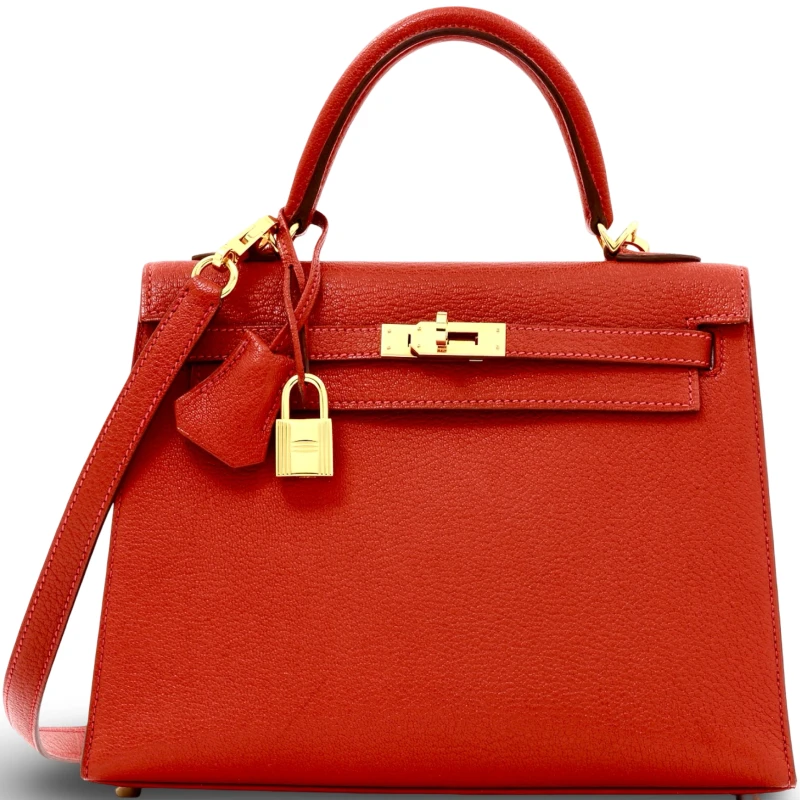 KELLY SELLIER 25 CHEVRE CHAMKILA ROUGE DE COEUR GHW