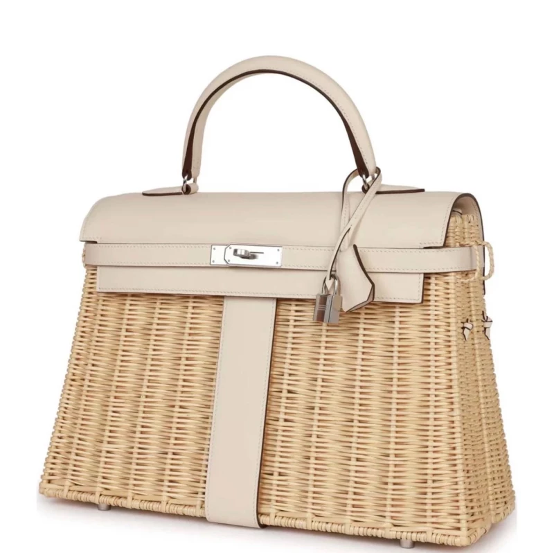 Hermès KELLY PICNIC 35 VEAU SWIFT / OCIER NATA PHW PICNICKELLY35 2