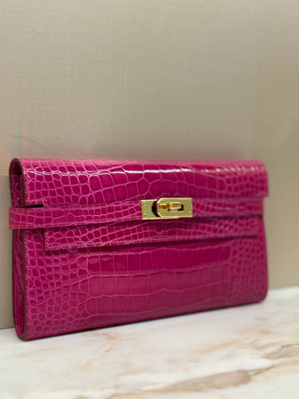 Hermès Kelly Alligator wallet  GHW KWallet 3