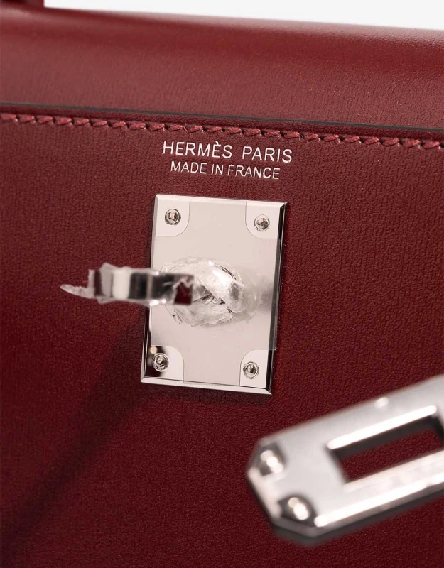 Hermès KELLY SELLIER 20 CALF BOX ROUGE H PHW K20BRH 7
