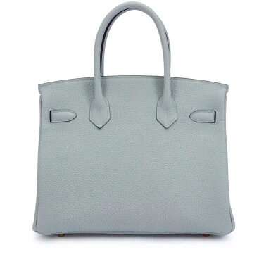 Hermès BIRKIN 30 VEAU TOGO BLEU GLACIER GHW B30TBG 5
