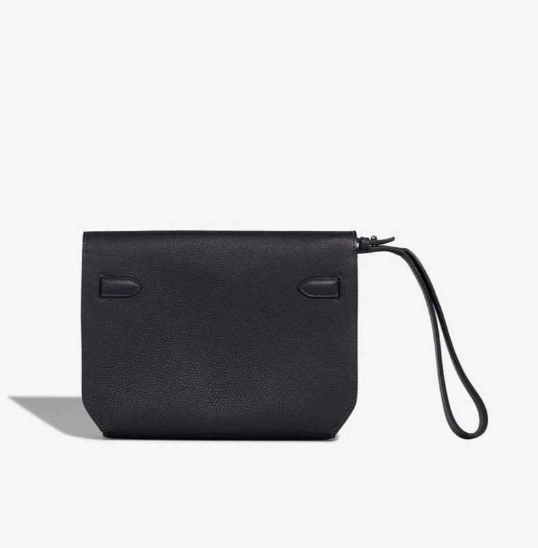 Hermès KELLY DEPECHES 25 VEAU TOGO NOIR Depeches25 6