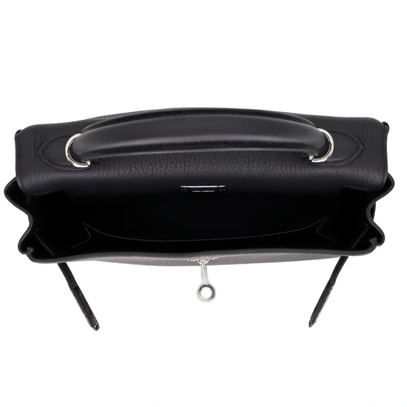 Hermès KELLY RETOURNE 25 VEAU TOGO NOIR PHW K25TN 7