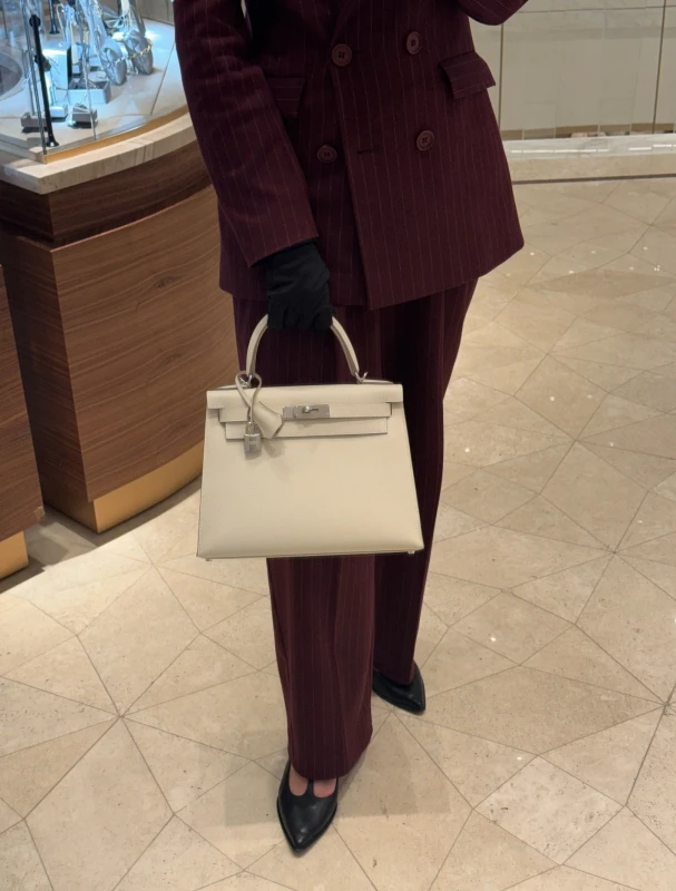 Hermès KELLY SELLIER 28 EPSOM CRAIE PHW K28CRAIE 6