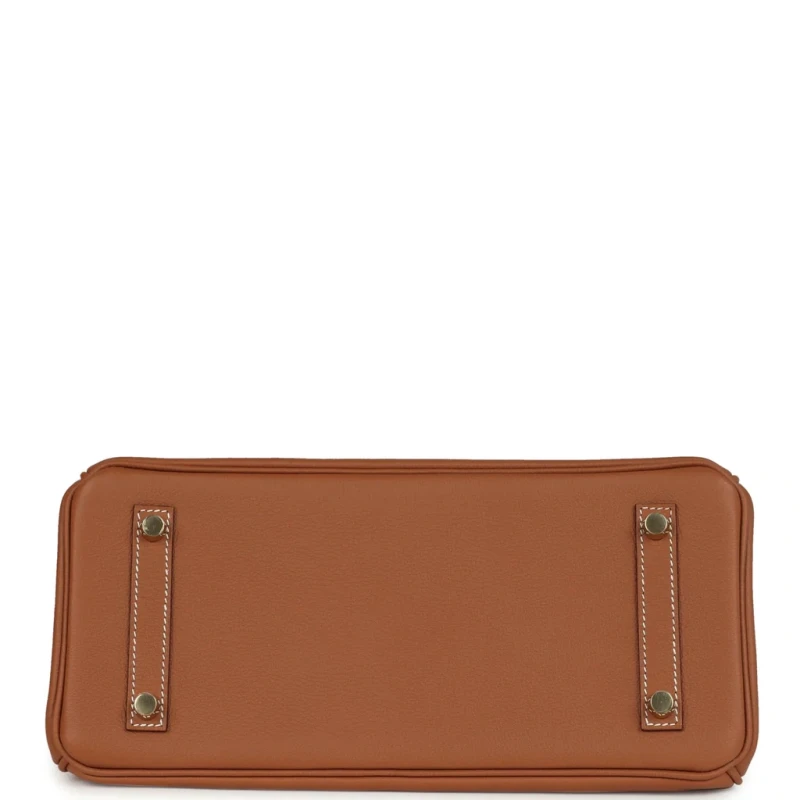 Hermès BIRKIN SHOULDER LIGHT 29 EVERCOLOR GOLD PHW BS29EG 7