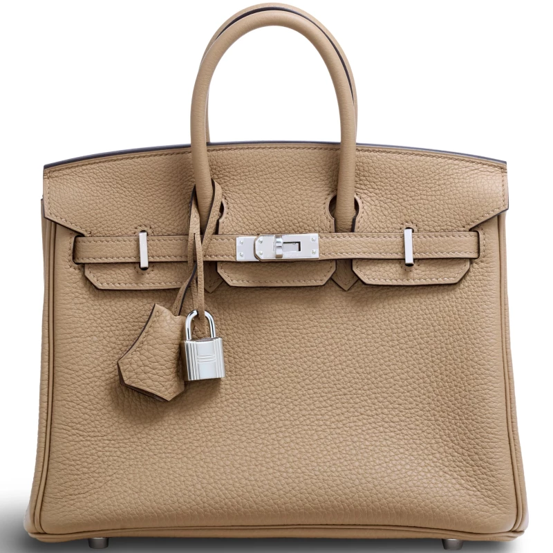 BIRKIN 25 VEAU TOGO BEIGE MARFA PHW