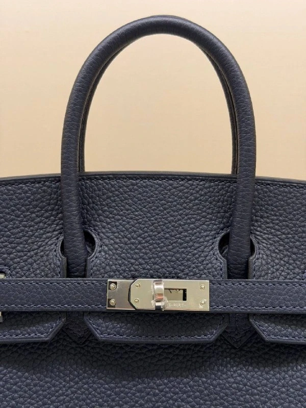 Hermès BIRKIN 25 VEAU TOGO BLEU NUIT PHW B25TBN 6