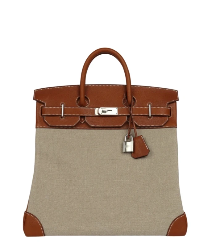 Birkin HAC 40 Fauve Barenia and Ficelle Toile H PHW