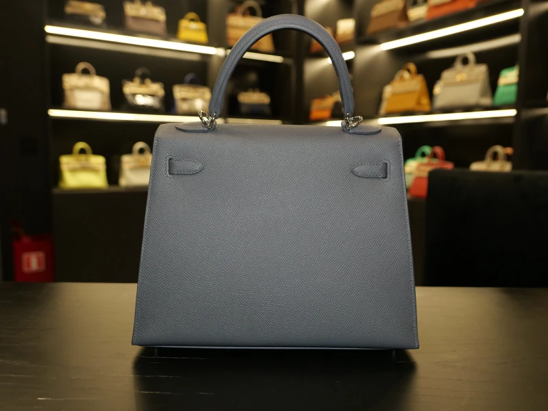 Hermès KELLY 25 CASAQUE ETOILEE ARDOISE NOIR PEPPERMINT K25CASAQUE 5
