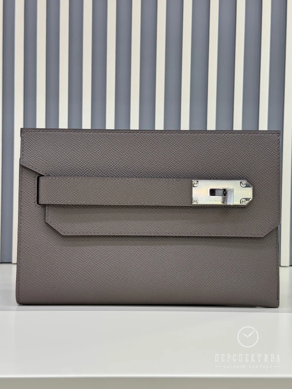 Hermès Hacademi pouch gris étain H086976CK8F 7