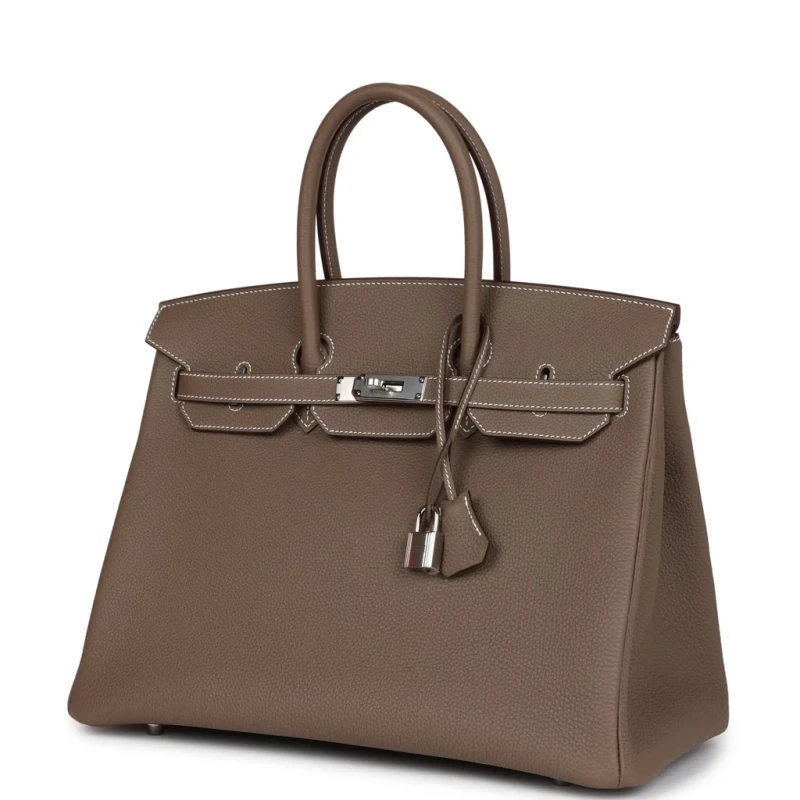 Hermès BIRKIN 35 VEAU TOGO ETOUPE GHW B35TE 4