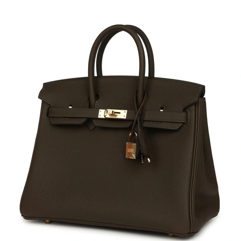 Hermès BIRKIN 25 VEAU TOGO VERT LODEN PBHW B25TVL 4
