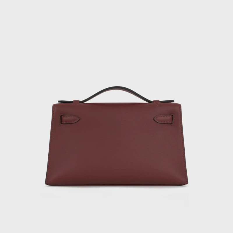 Hermès KELLY POCHETTE VEAU SWIFT ORANGE FIELD PHW KPSOF 6