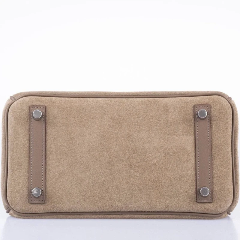 Hermès BIRKIN 25 VEAU GRIZZLY / VEAU SWIFT GRIS CAILLOU / ETOUPE PHW B25GRIZZLY 4