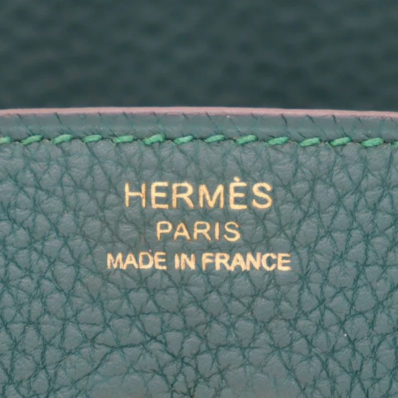 Hermès BIRKIN 25 VEAU TOGO MALACHITE GHW B25TM 5