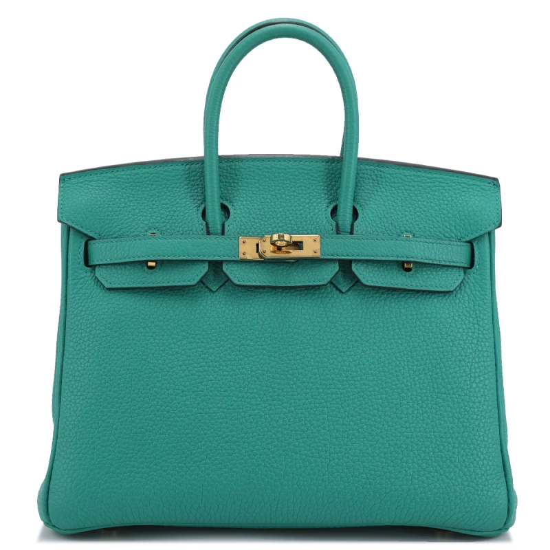 Hermès BIRKIN 25 VEAU TOGO VERT VERTIGO GHW B25TVV