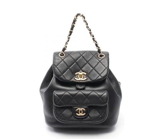 Chanel Matelasse Leather Backpack Black CHBPB 1