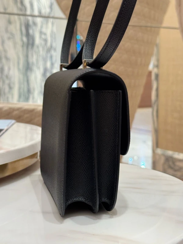 Hermès SAC CONSTANCE MINI MIROIR VEAU EPSOM NOIR H083905CK 4