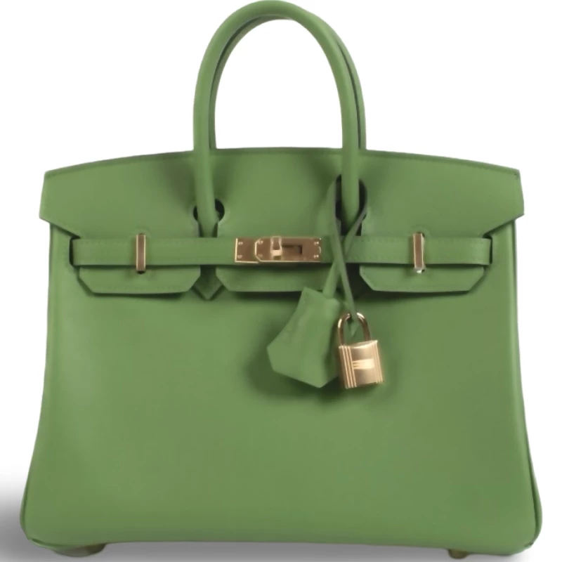 BIRKIN 25 VEAU TOGO VERT YUCCA PHW