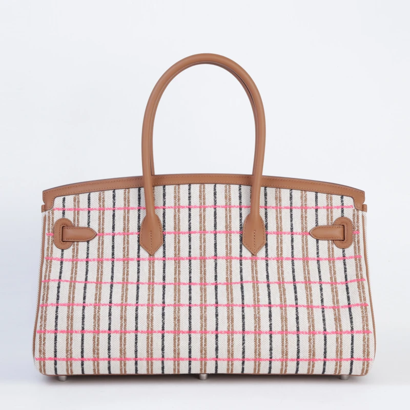 Hermès BIRKIN SHOULDER 39 MULTICOLOR TOILE/BLACK SWIFT PHW BS39MULTICOLOR 2