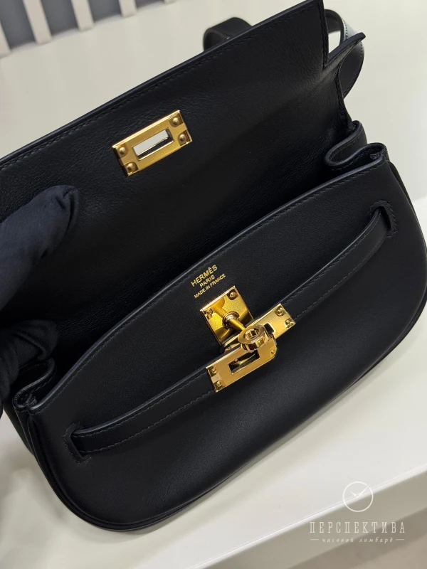 Hermès SAC KELLY MOOVE VEAU SWIFT NOIR GHW H084552CC 8