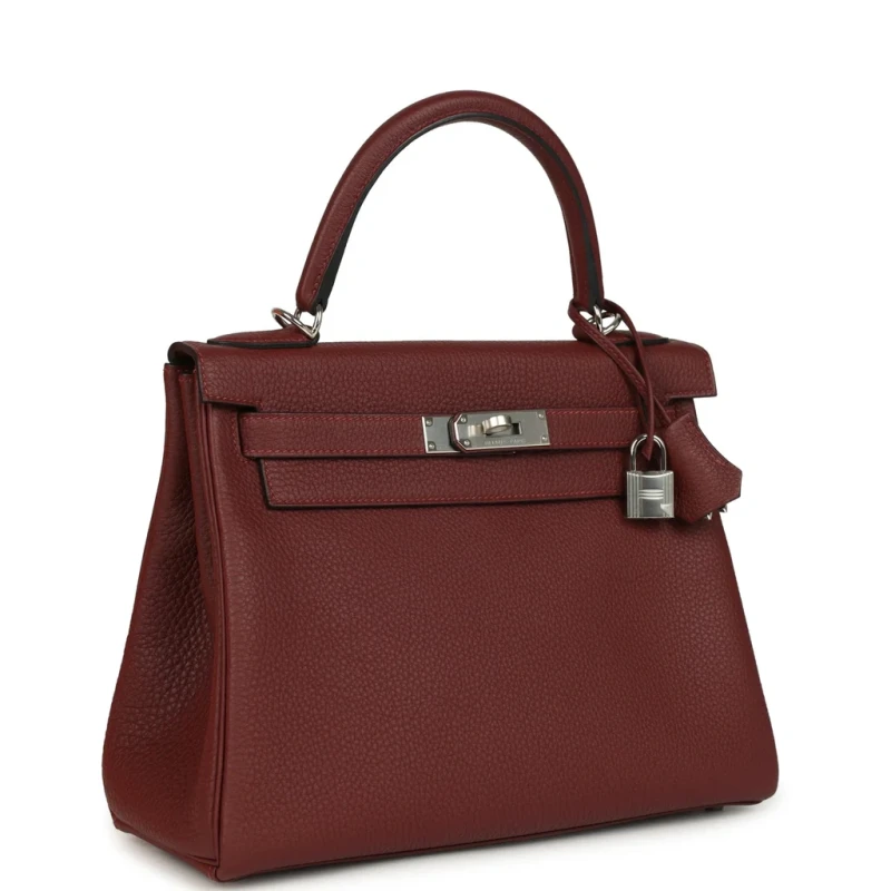 Hermès KELLY 28 RETOURNE ROUGE H PHW K28TRH 2