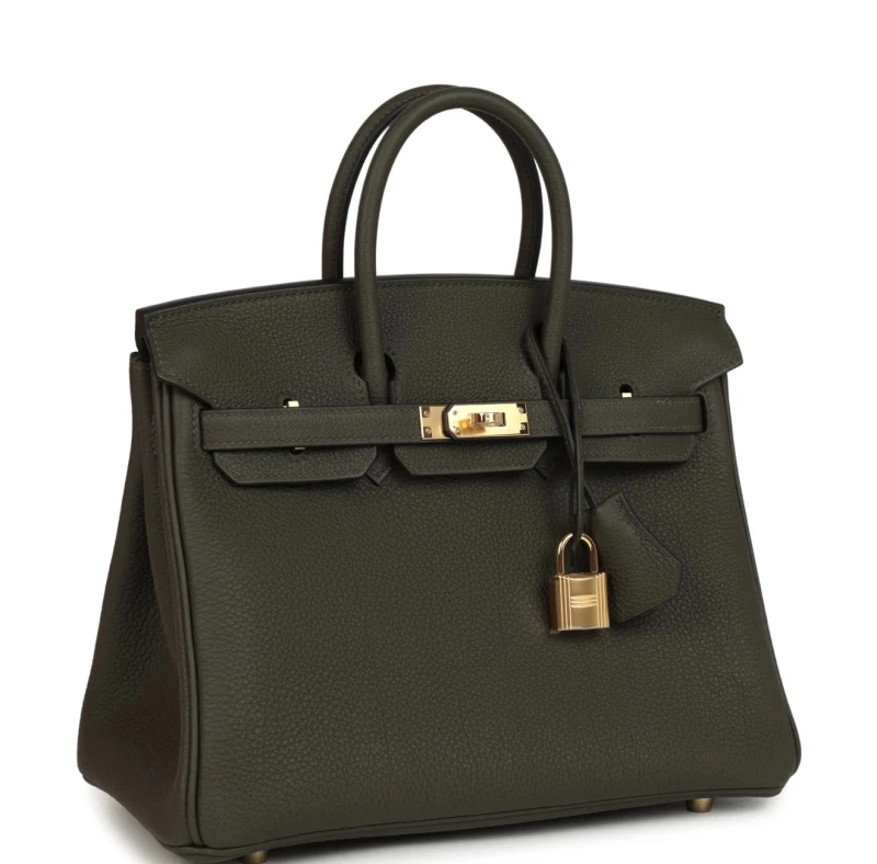 Hermès BIRKIN 25 VEAU TOGO VERT DE GRIS GHW B25TVDG 2