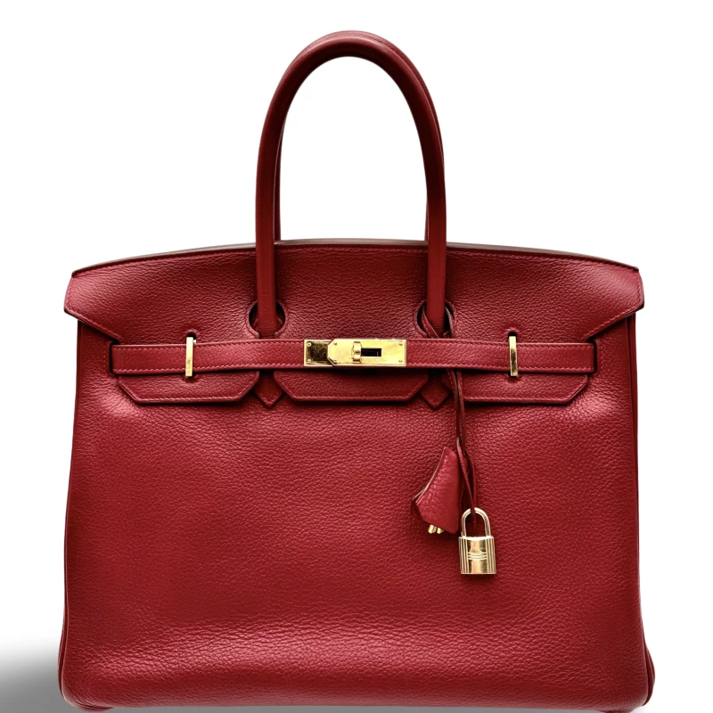 Hermès BIRKIN 35 TOGO ROUGE CASAQUE GHW B35TRC