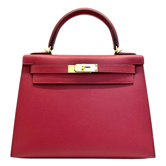 KELLY SELLIER 28 VEAU EPSOM ROUGE H YGHW