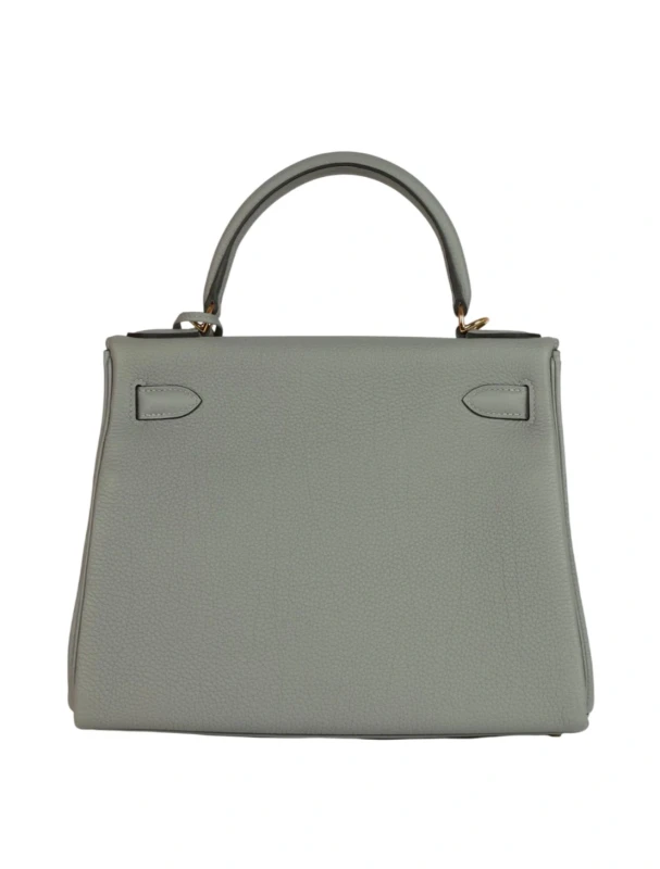 Hermès KELLY II RETOURNE 28 VEAU TOGO GRIS MOUETTE GHW H027630CC 6