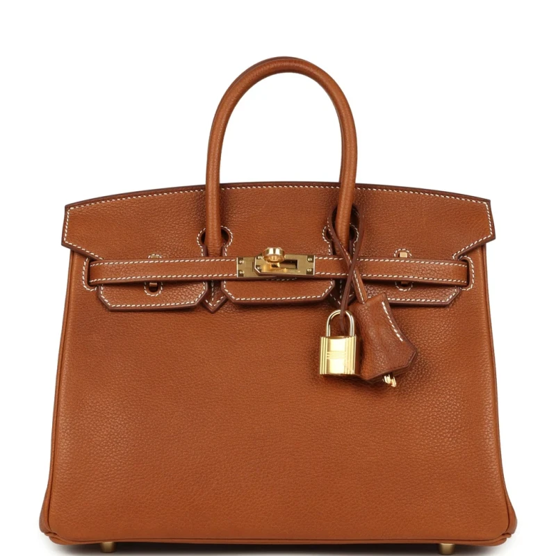 Hermès BIRKIN 25 FAUVE BARENIA FAUBOURG GHW B25BF 2