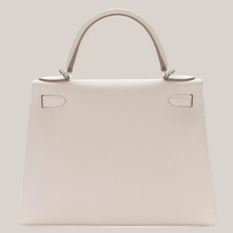 Hermès KELLY SELLIER 28 VEAU EPSOM CRAIE PHW K28EC 6