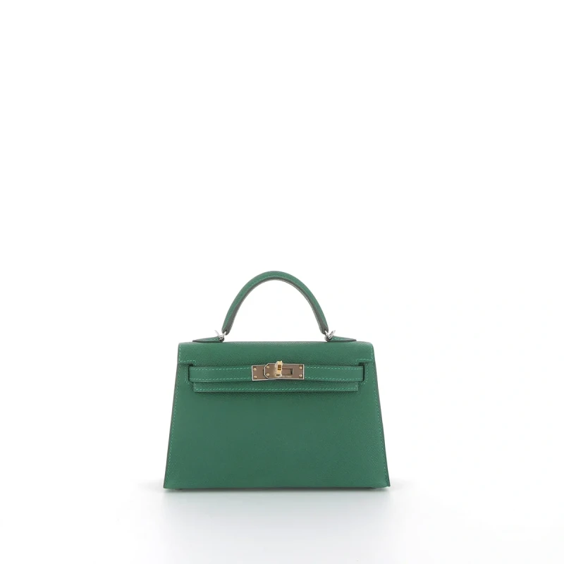 Hermès KELLY 20 MINI VEAU EPSOM VERT MOYEN K20EVM 2