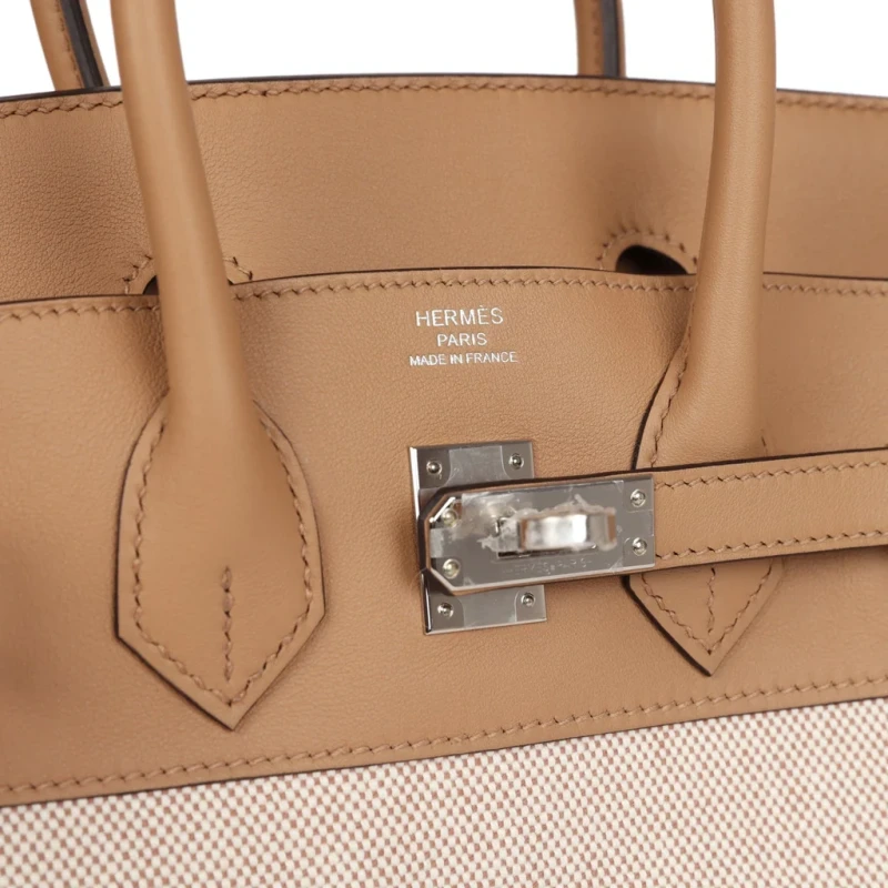 Hermès BIRKIN 25 TOILE H AND CHAI SWIFT PHW B25TOILE 6