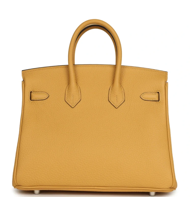 Hermès BIRKIN 25 VEAU TOGO PAILLE PHW B25TP 5
