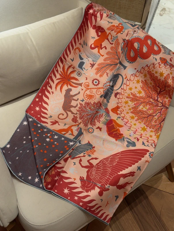 Hermès Les Chevaux Dechaines scarf 90 scarf 9