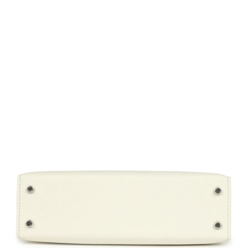 Hermès KELLY 20 MINI VEAU EPSOM NEW WHITE PHW K20ENW 5