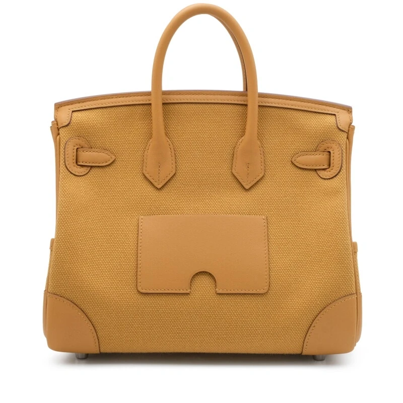 Hermès BIRKIN CARGO 25 VEAU SWIFT/TOILE GOELAND DESERT/SESAME PHW B25CARGODS 4