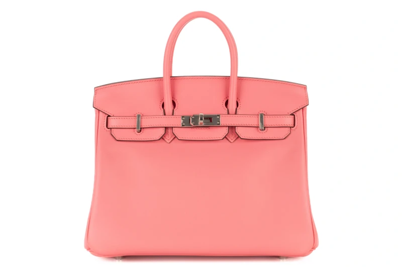 BIRKIN 25 VEAU SWIFT ROSE D’ETE PHW